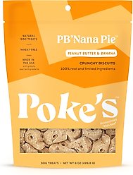 Poke's PB'Nana Pie Biscuit Crunchy Dog Treats, 8-oz bag