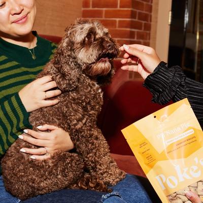 Show full view: Poke's PB'Nana Pie Biscuit Crunchy Dog Treats, 8-oz bag slide 6 of 8