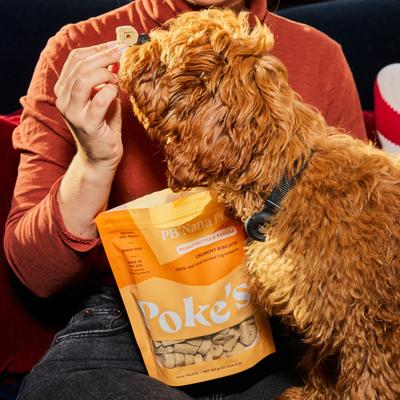 Show full view: Poke's PB'Nana Pie Biscuit Crunchy Dog Treats, 8-oz bag slide 5 of 8