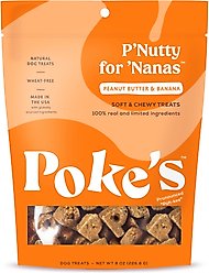 Poke's P'Nutty for 'Nanas Soft & Chewy Dog Treats, 8-oz bag