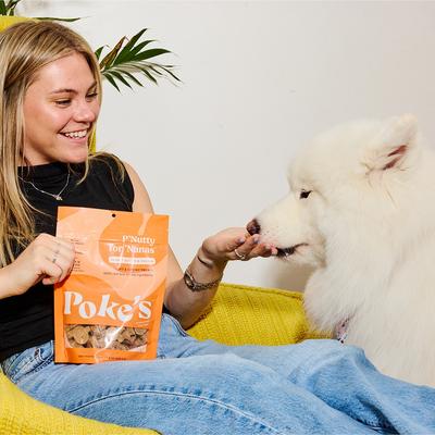 Show full view: Poke's P'Nutty for 'Nanas Peanut Butter & Banana Soft & Chewy Dog Treats, 8-oz bag slide 4 of 8