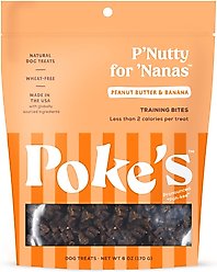 Poke's P'Nutty for 'Nanas Training Bites Dog Treats, 6-oz bag
