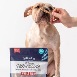 Polkadog Atlantic Silverside Crunchy Whole Fish Dehydrated Dog & Cat Treats, 2.5-oz bag slide 2 of 4