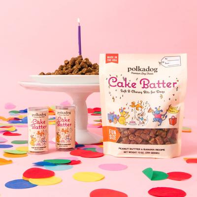 Show full view: Polkadog Cake Batter Soft & Chewy Dog Treats, 10-oz bag slide 5 of 8