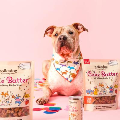 Show full view: Polkadog Cake Batter Soft & Chewy Dog Treats, 10-oz bag slide 7 of 8