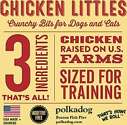 Polkadog Chicken Littles Training Bits Dehydrated Dog & Cat Treats, 7-oz bag slide 2 of 4