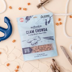 Polkadog Clam Chowda Bits Crunchy Dog Treats, 7-oz bag slide 2 of 5