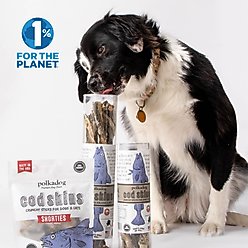 Polkadog Cod Skins Dehydrated Dog & Cat Treats, 2-lb bag slide 2 of 9