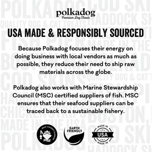 Polkadog Cod Skins Dehydrated Dog & Cat Treats, 2-lb bag