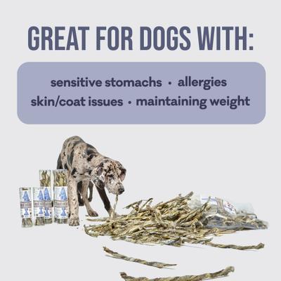 Show full view: Polkadog Cod Skins Dehydrated Dog & Cat Treats, 2-lb bag slide 4 of 11