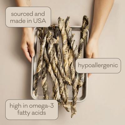 Show full view: Polkadog Cod Skins Dehydrated Dog & Cat Treats, 4.7-oz tube slide 3 of 10