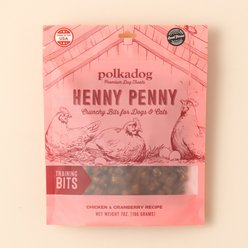 Polkadog Henny Penny Bits Crunchy Dog Treats, 7-oz bag