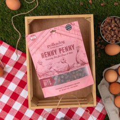 Polkadog Henny Penny Bits Crunchy Dog Treats, 7-oz bag slide 2 of 5