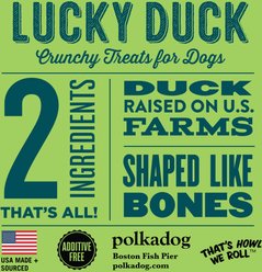 Polkadog Lucky Duck Bone Shaped Dehydrated Dog Treats, 7-oz bag slide 2 of 5
