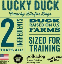 Polkadog Lucky Duck Training Bits Dehydrated Dog Treats, 7-oz bag slide 2 of 4