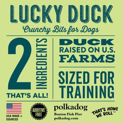 Show full view: Polkadog Lucky Duck Training Bits Dehydrated Dog Treats, 7-oz bag slide 3 of 6