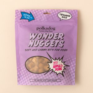 Polkadog Wonder Nuggets Apple & Pork Soft & Chewy Dog Treats, 10-oz bag