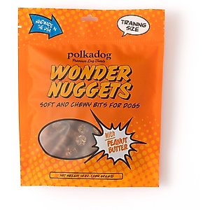 Polkadog Wonder Nuggets Peanut Butter Flavor Soft & Chewy Dog Treats, 10-oz bag
