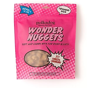 Polkadog Wonder Nuggets Turkey & Cranberry Flavor Soft & Chewy Dog Treats, 10-oz bag
