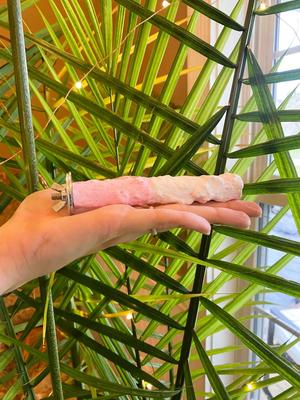 Show full view: Polly's Pet Products Banana Split Cuttlebone & Calcium Bird Perch, Pink & White, Small slide 4 of 11