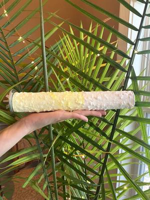 Show full view: Polly's Pet Products Banana Split Cuttlebone & Calcium Bird Perch, yellow & White, Large slide 4 of 11