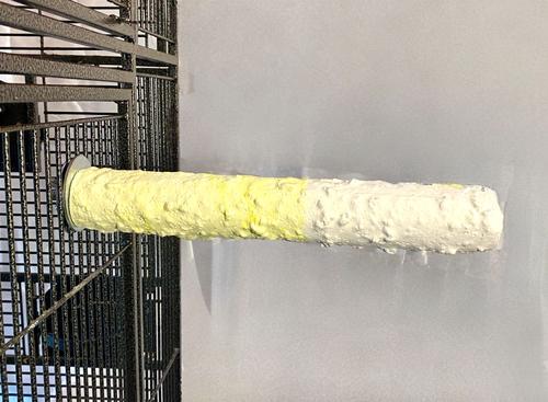 Show full view: Polly's Pet Products Banana Split Cuttlebone & Calcium Bird Perch, yellow & White, Large slide 5 of 11