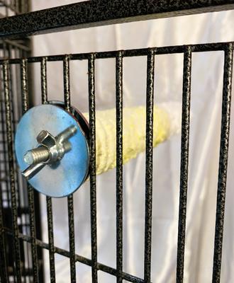 Show full view: Polly's Pet Products Banana Split Cuttlebone & Calcium Bird Perch, yellow & White, Large slide 6 of 11