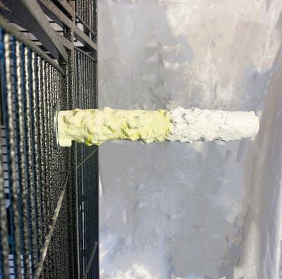 Show full view: Polly's Pet Products Banana Split Cuttlebone & Calcium Bird Perch, yellow & White, Medium slide 5 of 11