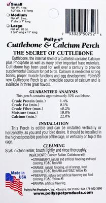 Show full view: Polly's Pet Products Banana Split Cuttlebone & Calcium Bird Perch, yellow & White, Small slide 9 of 11