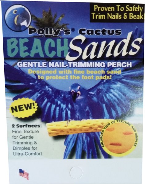 Polly's Sand Walk Orthopedic Bird Perch - Medium Size For Nail & Beak Trimming