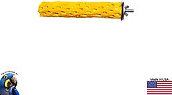 Polly's Pet Products Beach Sands Bird Perch, Gold, Medium