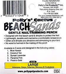 Polly's Pet Products Beach Sands Bird Perch, Purple, Large slide 2 of 8