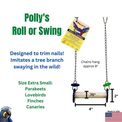 Show full view: Polly's Pet Products Bird Roll or Swing, Multicolor, X-Small slide 3 of 4