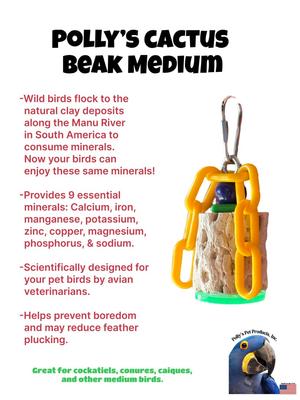 Show full view: Polly's Pet Products Cactus Beak Bird Treats, Medium slide 3 of 8