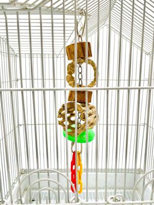Show full view: Polly's Pet Products Cactus Delights Bird Toy, Brown, Small slide 3 of 11