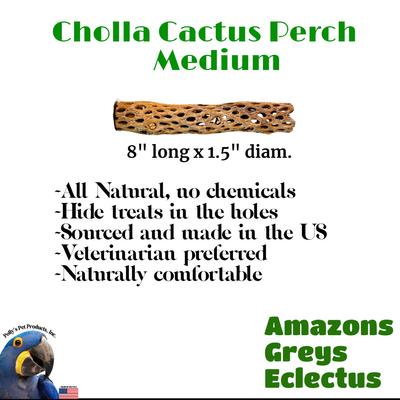 Show full view: Polly's Pet Products Cholla Cactus Bird Perch, Natural wood, Medium slide 4 of 9