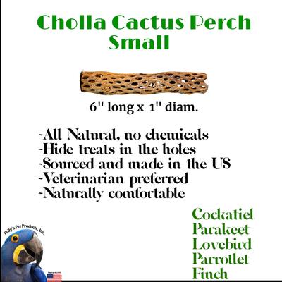 Show full view: Polly's Pet Products Cholla Cactus Bird Perch, Natural wood, Small slide 7 of 9