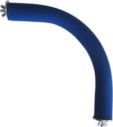 Polly's Pet Products Cozy Corner Bird Perch, Blue, Medium