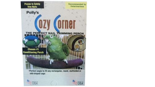 Show full view: Polly's Pet Products Cozy Corner Bird Perch, Blue, Medium slide 5 of 8
