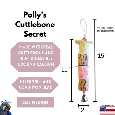 Show full view: Polly's Pet Products Cuttlebone Secrets Bird Perch, Medium slide 2 of 5