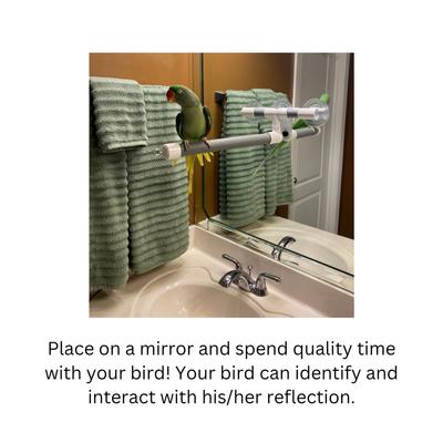 Show full view: Polly's Pet Products Deluxe Window & Shower Bird Perch, Large slide 5 of 8