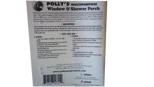 Show full view: Polly's Pet Products Deluxe Window & Shower Bird Perch, Large slide 7 of 8