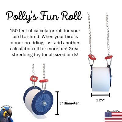 Show full view: Polly's Pet Products Fun Roll Bird Toy, Small slide 2 of 4