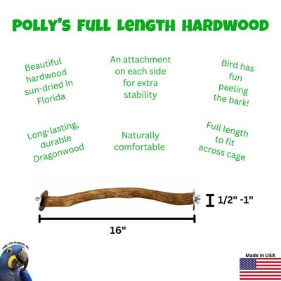 Show full view: Polly's Pet Products Hardwood Bird Perch, 16-in slide 3 of 9