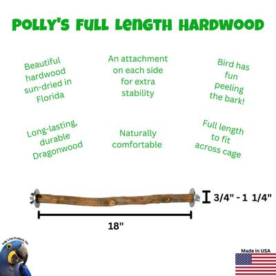 Show full view: Polly's Pet Products Hardwood Bird Perch, 18-in slide 3 of 7