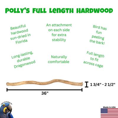 Show full view: Polly's Pet Products Hardwood Bird Perch, 36-in slide 3 of 8