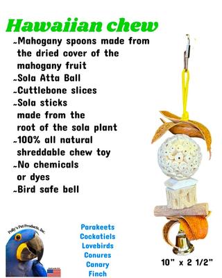 Show full view: Polly's Pet Products Hawaiian Chew Toy, Brown, Medium slide 2 of 4