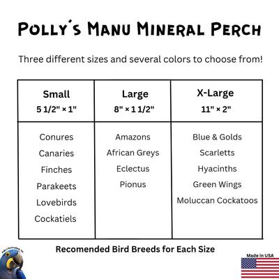 Show full view: Polly's Pet Products Manu Mineral Bird Perch, Brown, Small slide 6 of 9