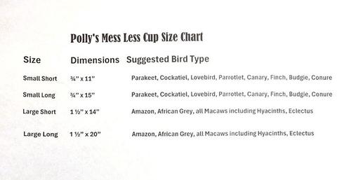 Show full view: Polly's Pet Products Mess Less Cup Bird Perch, Green, Small Short slide 7 of 10