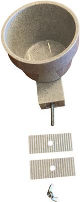 Show full view: Polly's Pet Products Mess Less Cup Bird Perch, Green, Small Short slide 4 of 10